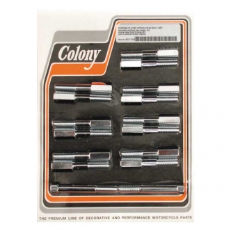 Colony Head Bolt Kit OEM Style in Chrome Finish For 1939-1973 45 Inch With Alu Heads Models (ARM026989)