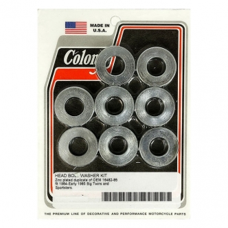 Colony Head Bolt Washer Set in Zinc Finish For 1984-1990 B.T., 1986 XL Models (ARM808929)