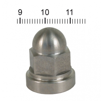 Streethog Cylinder Head/Base Acorn Nut 7/16-20 UNF in Polished Finish For 1948-1984 B.T. Models (ARM283009)