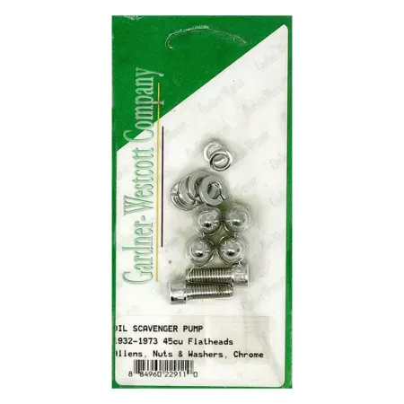 Gardner Westcott Oil Scavenger Pump Screw Kit Allen Heads in Chrome Finish For 45CU Flathead Models (C-45-27)