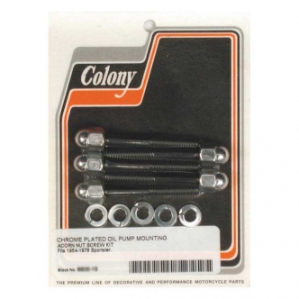 Colony Oil Pump Mount Kit Acorn in Chrome Finish For 1954-1976 XL Models (ARM180989)