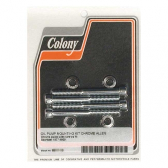 Colony Oil Pump Mount Kit Allen Knurled in Chrome Finish For 1977-1990 XL Models (ARM980989)