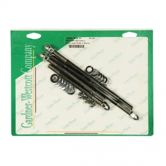 Gardner Westcott Front Engine Mount Bolt Kit, Acorn Extra Long. 4 Studs & 8 Washer & 8 Acorns For 1952-1984 XL Models (50-43A)