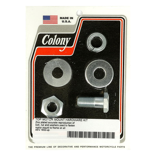 World Pay Zinc >> Colony Upper Motor Mount Kit in Zinc Finish For 1932-1973 45 Inch SV Models (ARM828929) World Pay Zinc >> Colony Upper Motor Mount Kit in Zinc Finish For 1932-1973 45 Inch SV Models (ARM828929)