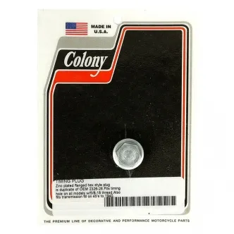 Colony Timing & Drain Plug OEM Hex Washer Style 5/8-18 Thread in Zinc Finish For Timing Plug, 1938-1999 B.T. (Excluding TC), 1952-2003 XL, 1938-1973 45 Inch SV, 1981-Up Various Oil Tanks (Excluding FLT, FXR) Models (8611-1-Z)