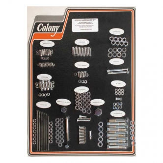 Colony Motor Screw Set OEM Style in Chrome Finish For 1958-1965 PAN Models (ARM065989)