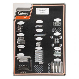 Colony Motor Screw Set OEM Style in Chrome Finish For 1957-1969 XLCH (Excluding XL, XLH) Models (ARM475989)