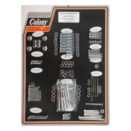 Colony Motor Screw Set OEM Style in Chrome Finish For 1974-1976 XL Models (8320 CHR)
