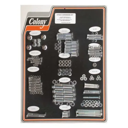 Colony Motor Screw Set OEM Style in Chrome Finish For 1981-1985 XL Models (8322 CHR)
