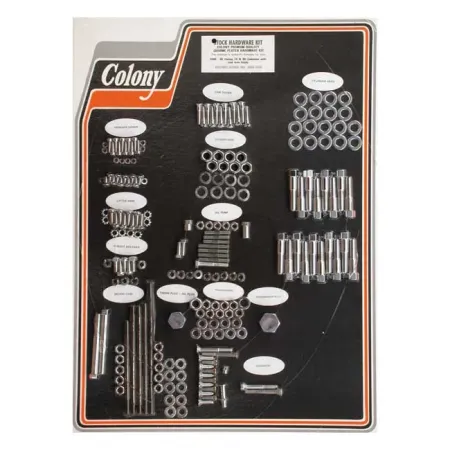 Colony Motor Screw Set OEM Style in Chrome Finish For 1954-1956 K Models (8325CHR)