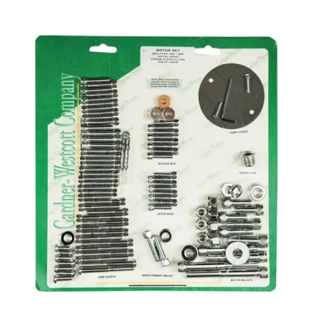 Gardner Westcott Motor Screw Sets in Chrome Allen Finish For 1987-1999 Softail Models (C-80-87)