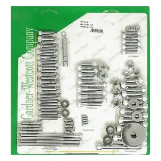 Gardner Westcott Motor Screw Set in Chrome Allen Finish For 2007-2008 FLT Models (ARM798579)