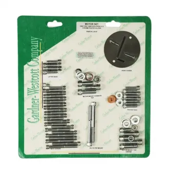 Gardner Westcott Motor Screw Sets in Chrome Allen Finish For 1986-1990 4-SP Evo XL Models (C-20-87)