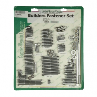 Gardner Westcott Builders Fasteners Set in Chrome Allen Finish For 2008-2011 Softail Rocker Models (ARM688579)