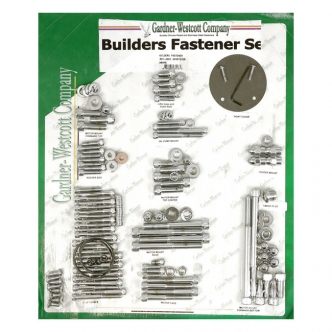 Gardner Westcott Builders Fastener Set in Chrome Allen Finish For 1991-2003 XL Models (ARM452779)