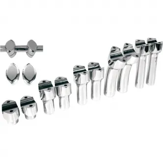 Drag Specialties Riser Big Buffalo 4 Inch Straight in Chrome Finish For 1 1/2 Inch Diameter Handlebars (0602-0468)