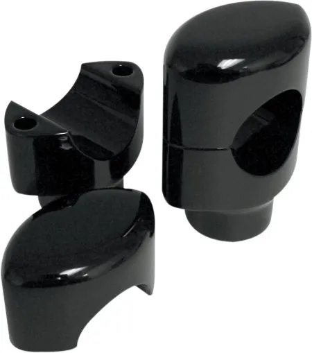 Drag Specialties Riser Big Buffalo 1 1/2 Inch Straight in Black Finish For 1 1/2 Inch Diameter Handlebars (0602-0466)