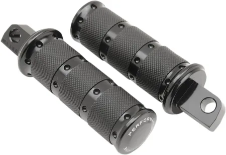Performance Machine XLS Footpegs In Black Anodized Finish (0035-1161-B)