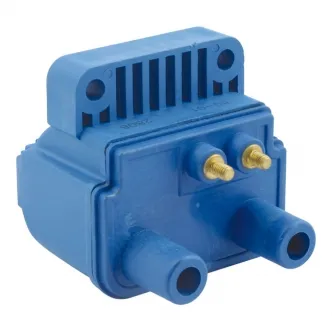 Standard Ignition Coil 12V, 2.7 OHM Electronic Ignition, Dual Fire in Blue Finish For 1965-1998 H-D Models (ARM601249)
