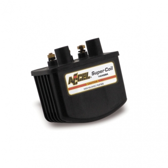 Accel Single Fire Super Coil in Black Finish 3 OHM For 1965-1999 B.T. (Excluding TC), 1965-2003 XL Models (140408BK)