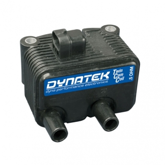 Dynatek Twin Cam Coil, Single Fire Stock Replacement For Carb Models For 2000-2006 Softail, 1999-2005 Dyna, 2002-2006 FLT, 2004-2006 XL Models (DC6-6)