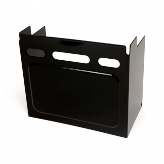 Doss Battery Side Cover in Gloss Black Finish For 1992-1996 Dyna, 1982-1996 XL, 1973-1985 FXE in Custom Applications Models (ARM690059)
