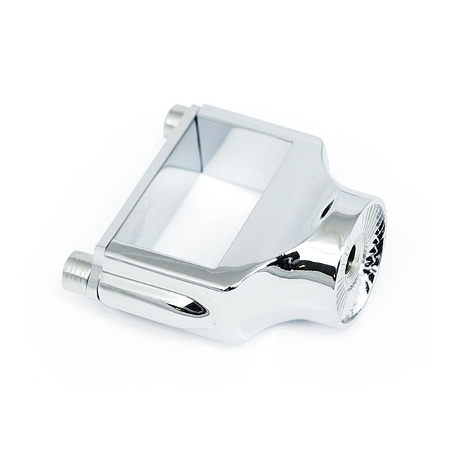 Kuryakyn Mount Clamp For Kuryakyn Side Mount License Plate Holders In Chrome Finish For Harley Davidson 2018 2023 Softail Models Universal Fitment For 1 1 4 Inch Diameter Tubing 3175