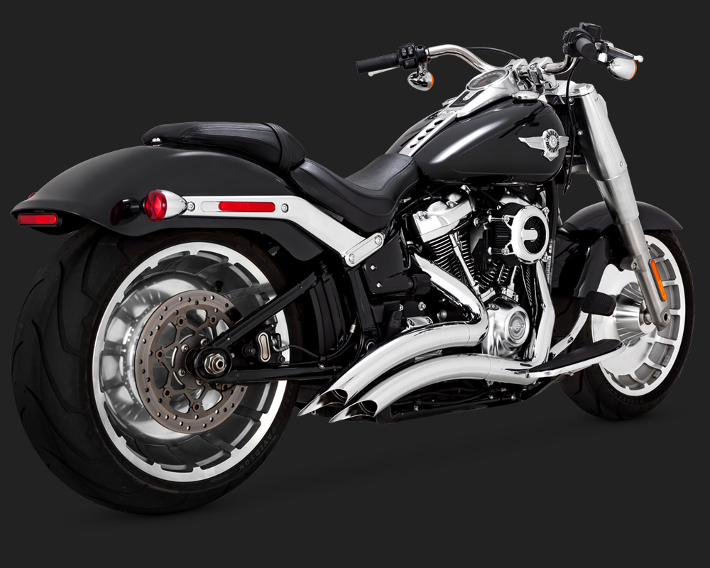 Vance  Hines  Big Radius 2 Into 2 Exhaust  In Chrome for 