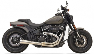 Bassani Road Rage 2 Into 1 Exhaust In Stainless For 2018-2023 Softail Fat Bob Models (1S52SS)