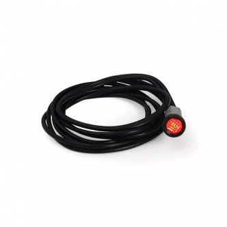 Doss Indicator Light 3/8 Inch, Oil Red With Even Colour Lens For 1984-1994 H-D (Excluding FLH Style Dash Models) (ARM562085)
