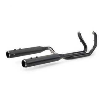 S&S Cycles El Dorado True Dual Exhaust System in Black With Thruster End Caps For 2009-2016 Touring Models (550-0679A)