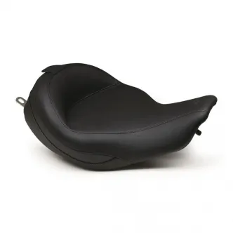 Mustang Seat Super Wide Vinyl Solo Plain 16 Inch Front For 1999-2007 FLHR/FLHX, 2000-2005 FLHT/FLHR/FLTR/FLHX CVO Models (76084)