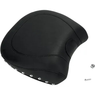 Mustang Wide Studded Recessed Rear Seat in Chrome For 2006-2010 FXST, 2007-2017 FLSTF/B, 2008-2011 FLSTSB Models (79533)