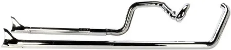 Cobra Softail Dual Exhaust System With Fishtail Tips For Harley Davidson 2007-2011 Softail Motorcycles (6988) 