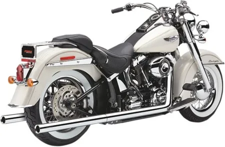 Cobra Softail Dual Exhaust System With Billet Tips For Harley Davidson 1995-2006 Softail (6984)