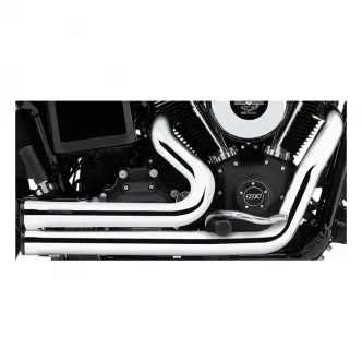 Cobra Speedster Short Exhaust System In Chrome With Race Pro Tips For Harley Davidson 2012-2017 Softail Motorcycles (6791)