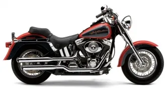 Cobra Slip-On 3 Inch Mufflers In Chrome Finish For Harley Davidson 2000-2006 FLSTF/FXSTD Softail Motorcycles (6000)