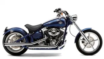 Cobra Slip-On 3 Inch Mufflers In Chrome Finish For Harley Davidson 2007-2017 Breakout FXSB, Rocker FXCW/C Softail (6003)