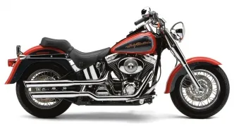 Cobra Slip-On 3 Inch Mufflers In Chrome Finish For Harley Davidson 2000-2006 FXST/B/C/S Softail Motorcycles (6004)