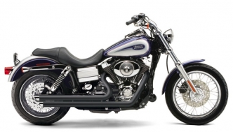 Cobra Speedster Slashdown Exhaust System In Black For Harley Davidson 2006-2011 Dyna Motorcycles (6857B)