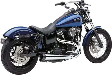 Cobra El Diablo 2 Into 1 Exhaust System In Chrome For Harley Davidson 2006-2011 Dyna Motorcycles (6476)
