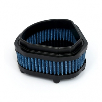 Doss Blue Lightning Air Filter Element With 4 Layers Of Ribbed Pre-Oiled Cotton Filtering Media, Maximum Air Flow For 1986-1989 B.T. Models (ARM650065)