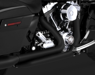 Vance & Hines Dresser Duals Exhaust Performance Exhaust System in Black for Harley Davidson 2010-2016 Touring Motorcycles (Headers only) (46829)