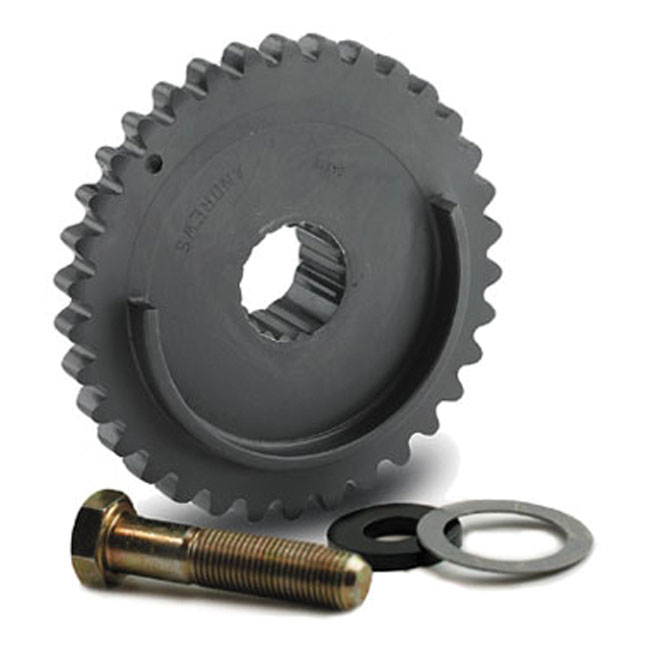 Andrews Cam Driven Gear 34 Tooth Splined, Including Bolt, Washers & 3