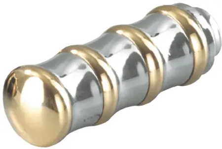 Kustom Tech Vintage Shift Brake Pegs In Polished & Brass (40-068)