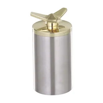 Kustom Tech Chopper Gas Caps for Weld In Tanks Brass Cap Spinner Style (10-010)