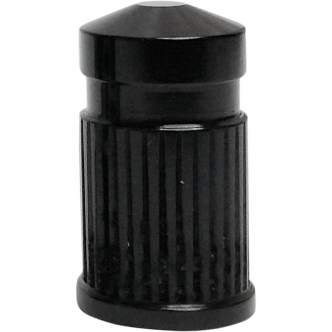 Avon Valve Stem Cap in Black Finish Round Style (SVC-307-ANO)