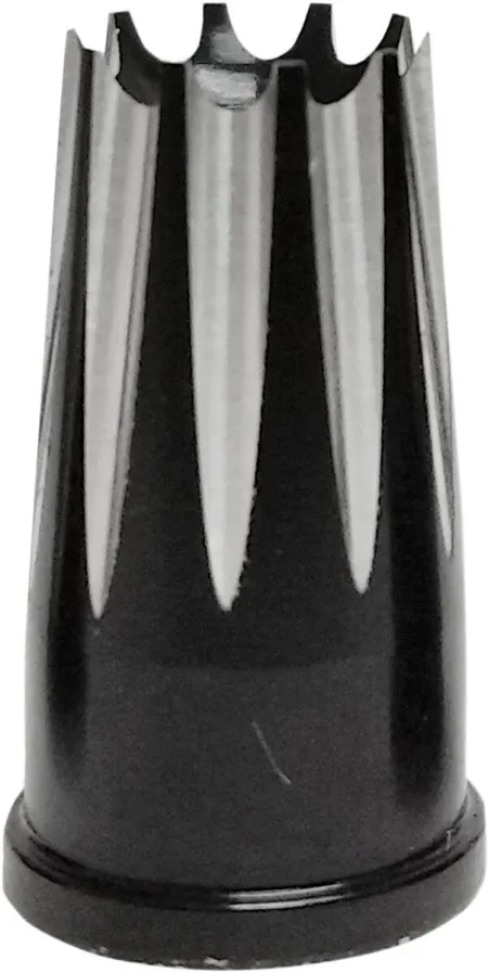 Avon Valve Stem Cap in Black & Chrome Finish Excalibur Style (SVC-309-ANO-EX)