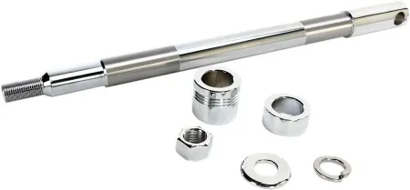 Drag Specialties Axle Kit Front 3/4 Inch in Chrome Finish For 2000-2006 FLST Models (16-0307NU)