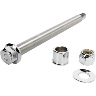 Drag Specialties Axle Kit Front 3/4 Inch in Chrome Finish For 2000-2006 FXSTS Models (16-0305NU)